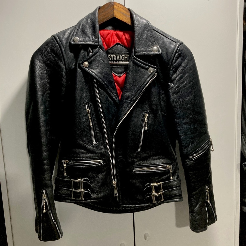 STRAIGHT TO HELL •women’s•                             •genuine Leather jacket
